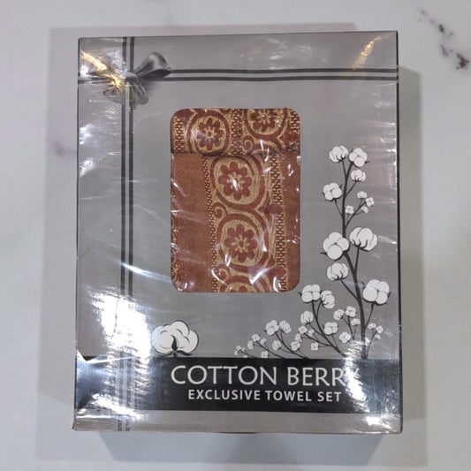 Cotton Berry Towel Set - Towels - PKR 4,500